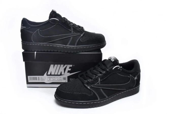 Rep MAX Travis 1 x Low Scott OG DM7866-001 Jordan Phantom Air Black 0821